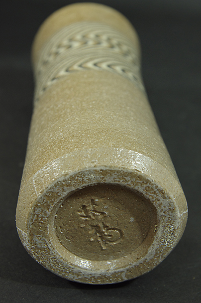 水野双鶴作 練込 花瓶 【器道楽】