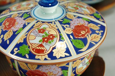 有田焼 清秀作 金襴手古伊万里茶托付汲出揃 【器道楽】