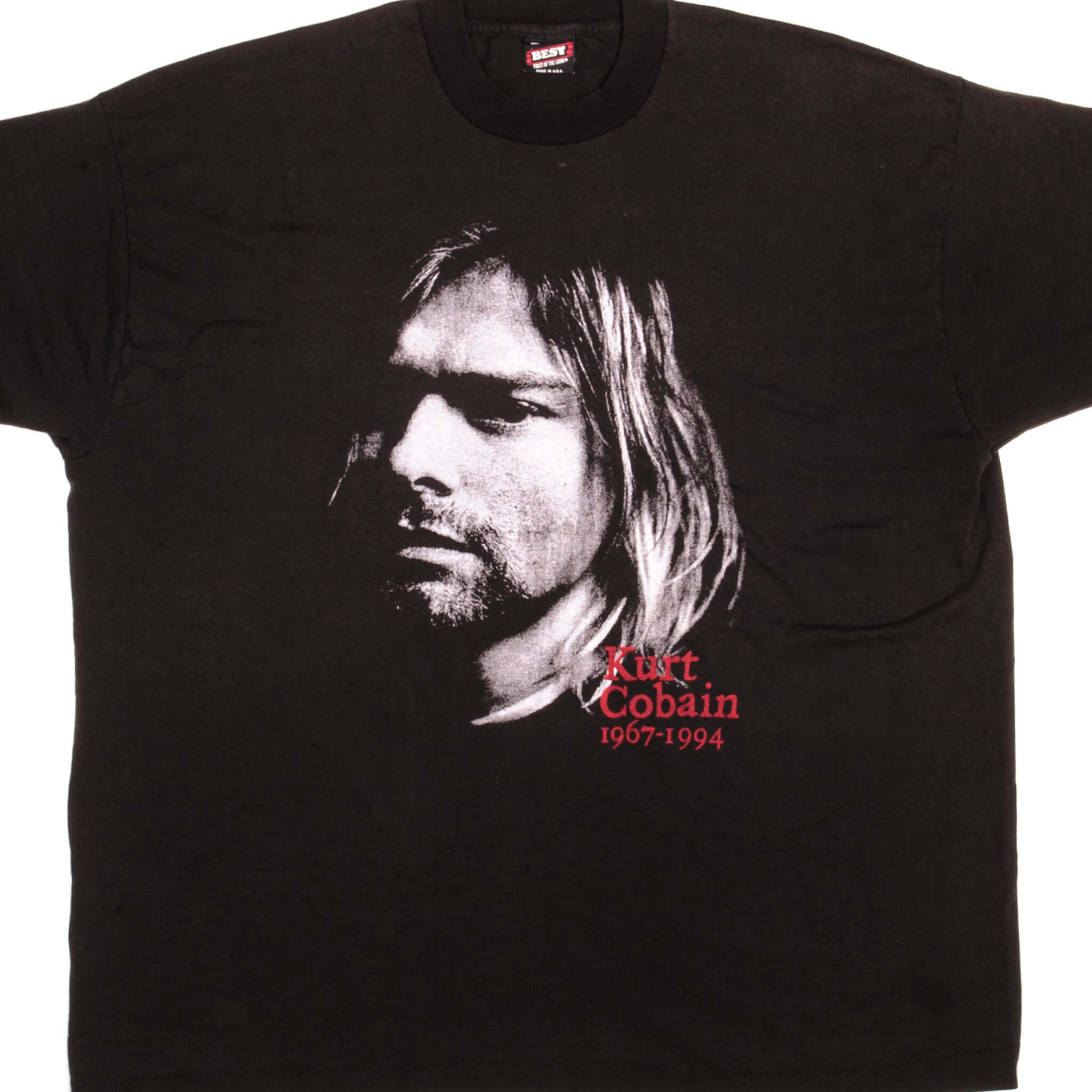 VINTAGE NIRVANA KURT COBAIN TEE SHIRT 90s SIZE 2XL MADE IN USA