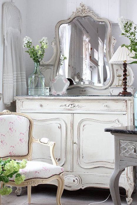 アンティーク家具 フランスアンティークドレッサー Louis XV ロカイユ