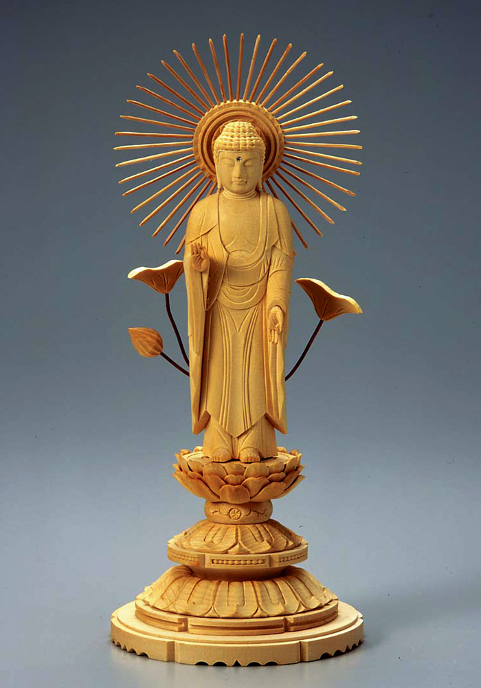 阿弥陀如来像（東本願寺）丸台座 | 仏壇・仏具・寺院仏具の「銀座 安田