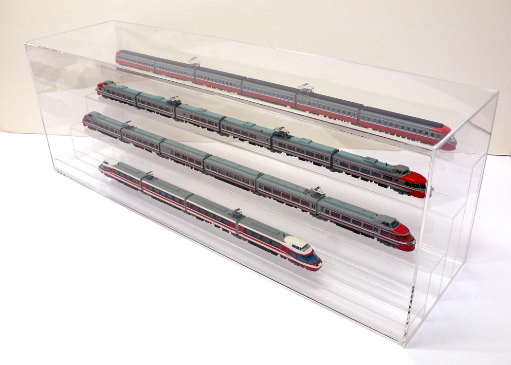 鉄道模型用 ヒナ段ディスプレイケース｜アクリめいと