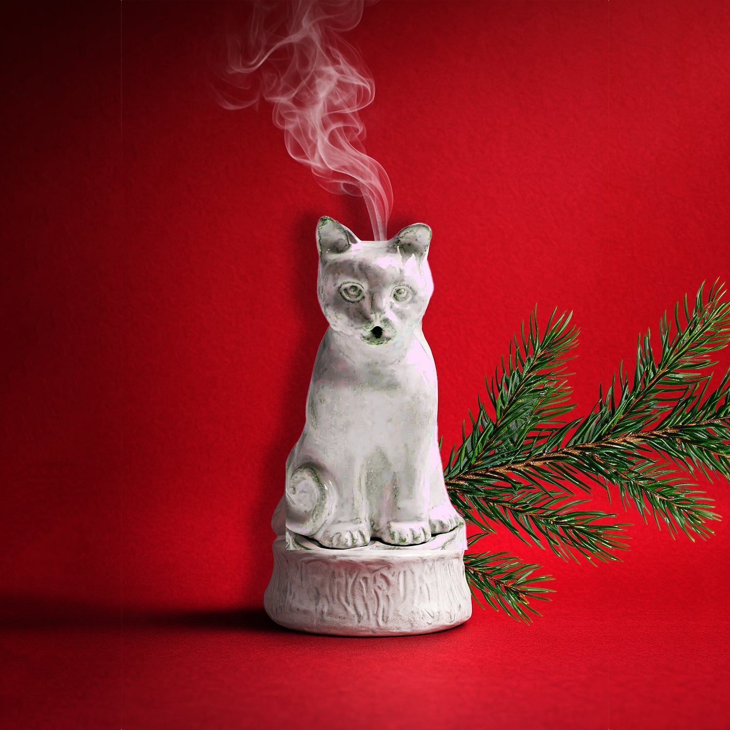 Setsuko Cat Incense Burner | Astier de Villatte Collection | Aedes.com