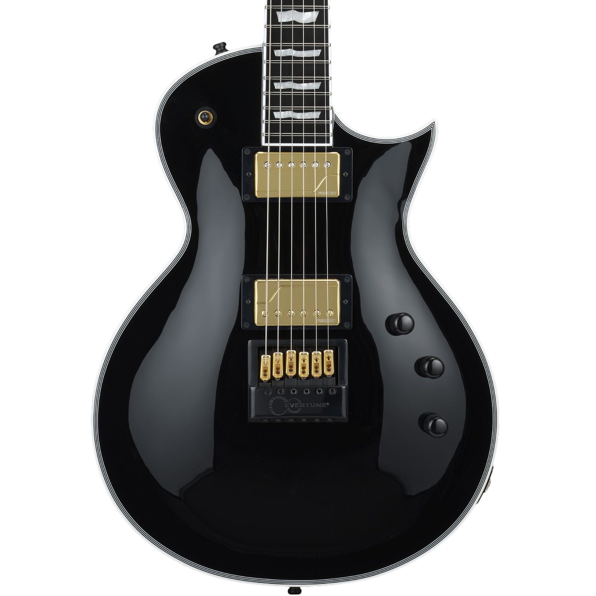 ESP E-II Eclipse Full Thickness Evertune Electric Guitar, Black w
