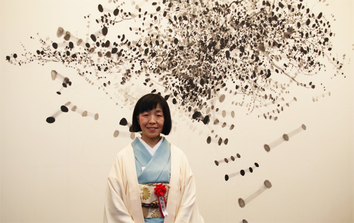 浅見貴子《桜木影向図》など日本画の今を問う作品が集結―「第7回東山魁