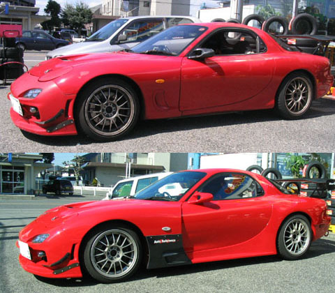 FD3S オーバーフェンダー装着＆全塗装