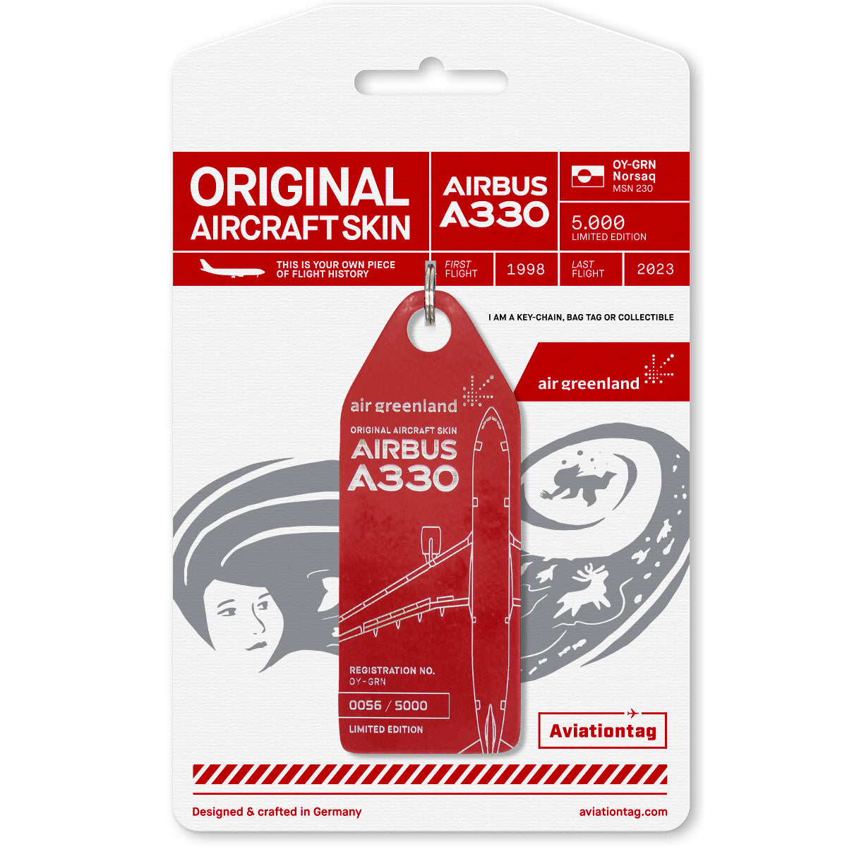 Aviationtag X Air Greenland Airbus A330 OY-GRN Norsaq Edition