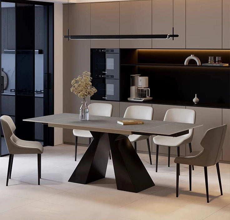 伸長式ダイニングテーブル セラミックおしゃれダイニング家具