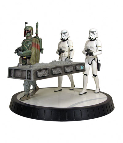 スターウォーズ スタチュー ボバ・フェット＆カーボナイト冷凍ハン