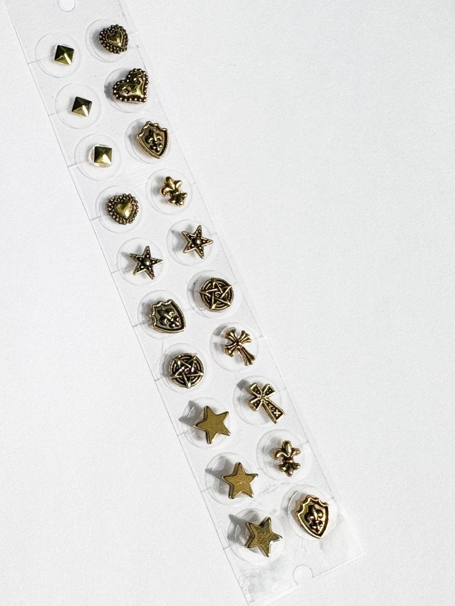 耳つぼジュエリー 金属アレルギー対応 クロス ハート 星 エンブレム