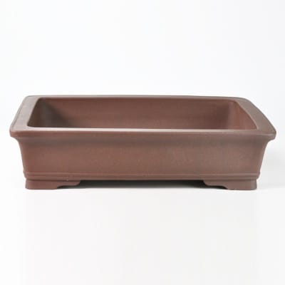 鳥泥長方中浅 盆栽鉢 15号 鉢幅45cm×奥行き36cm×高さ10.5cm を販売