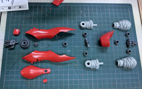 RE/100 1/100 MSN-04II ナイチンゲール サンプル製作レビュー ～その3