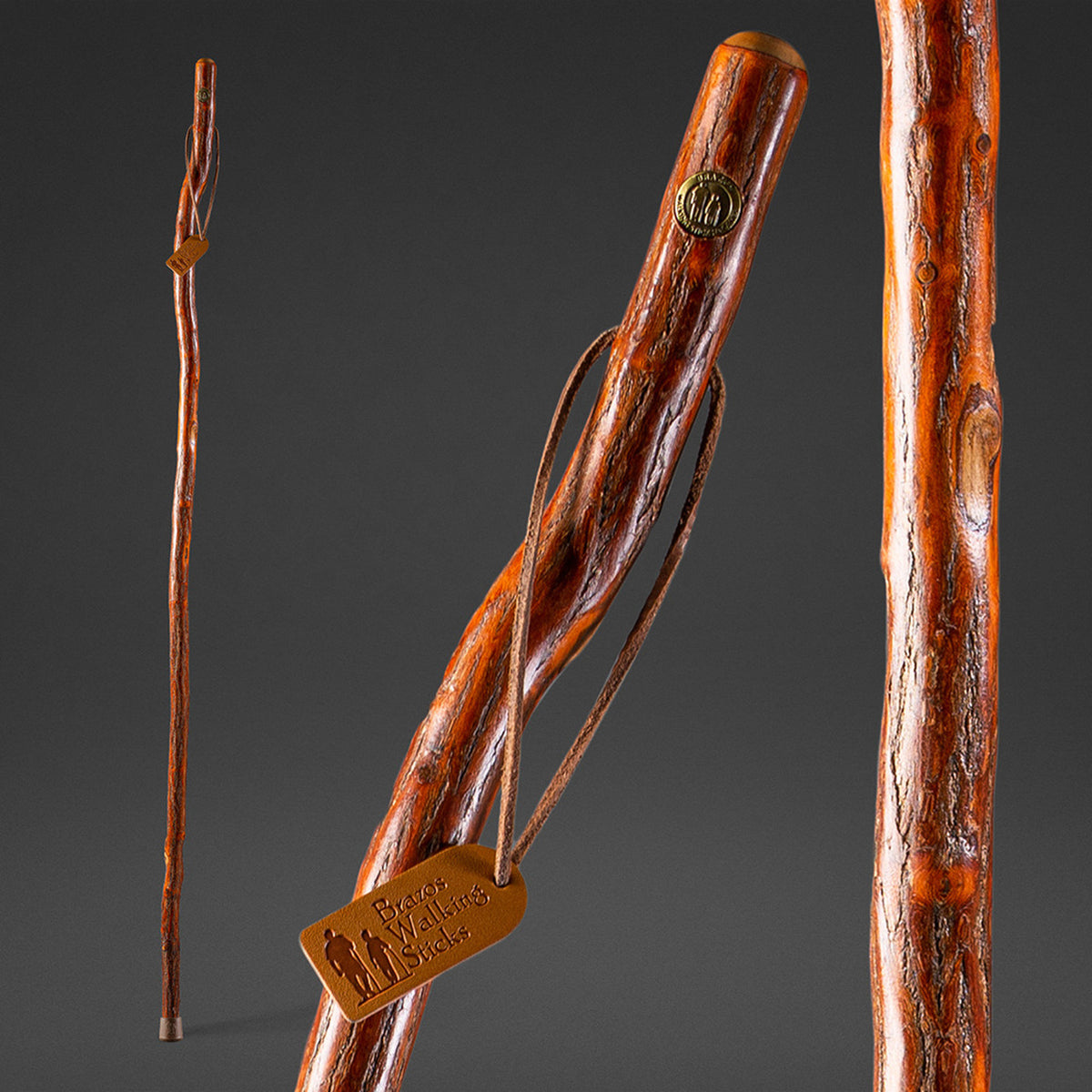 Sassafras Rustic Walking Stick 55
