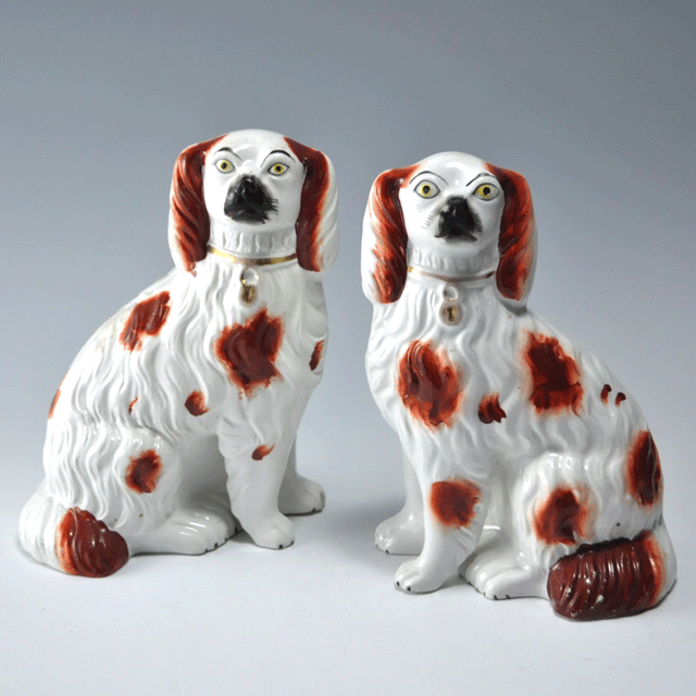 STAFFORDSHIRE DOG スタッフォードシャードッグ ペア | イギリス