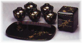 漆器「萩にうずら」シリーズ