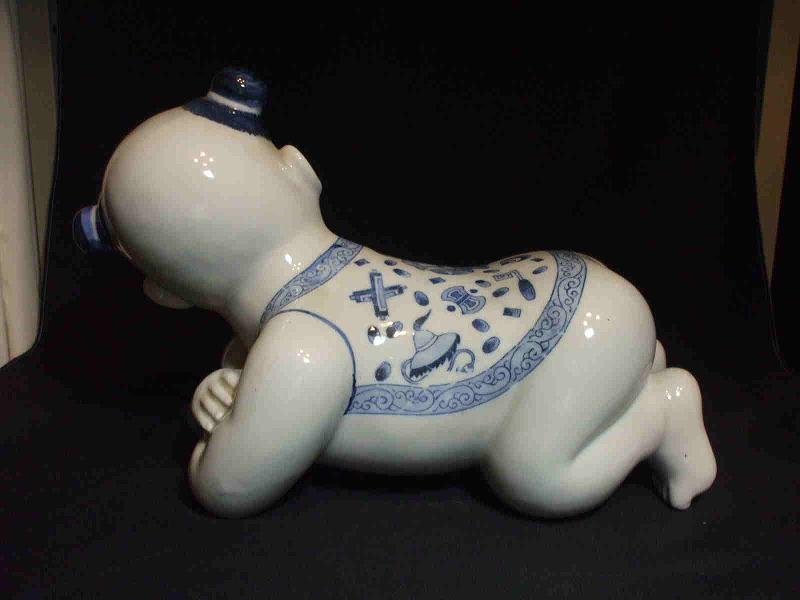 唐子の陶枕 中国陶磁器