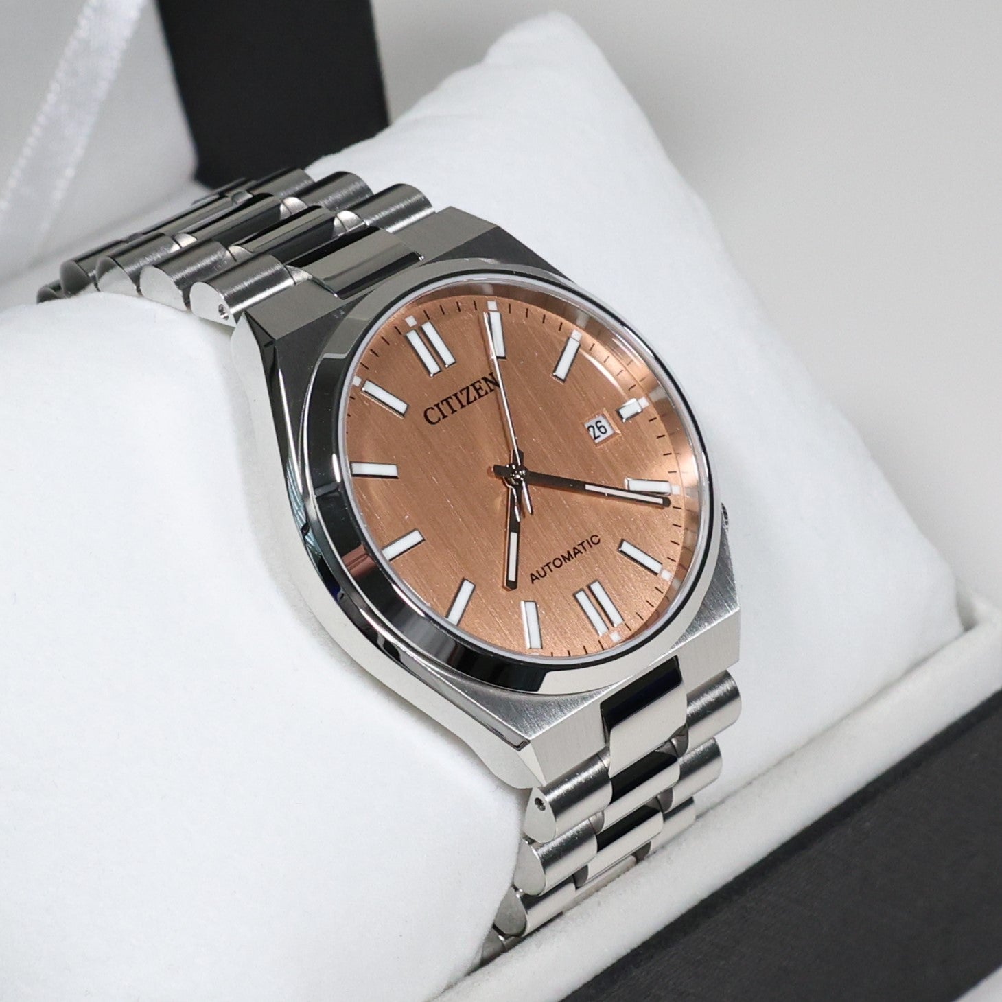 Citizen Tsuyosa Automatic Men's Stainless Steel Salmon Dial Watch