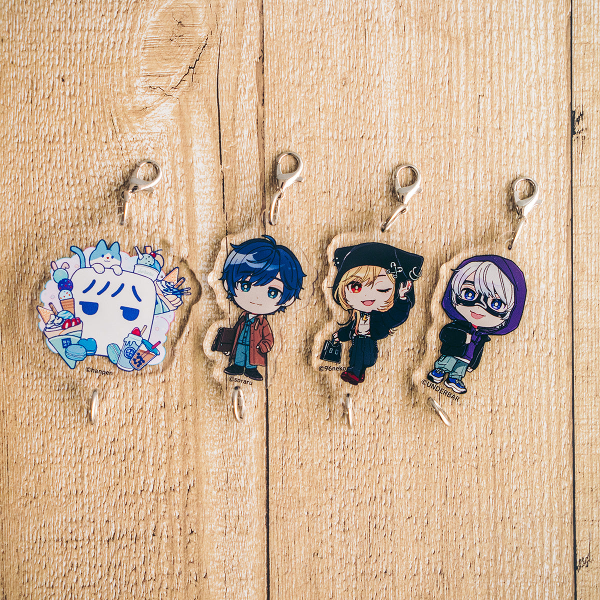 POP UP Shop】つながるアクキー（そらる／96猫／アンダーバー