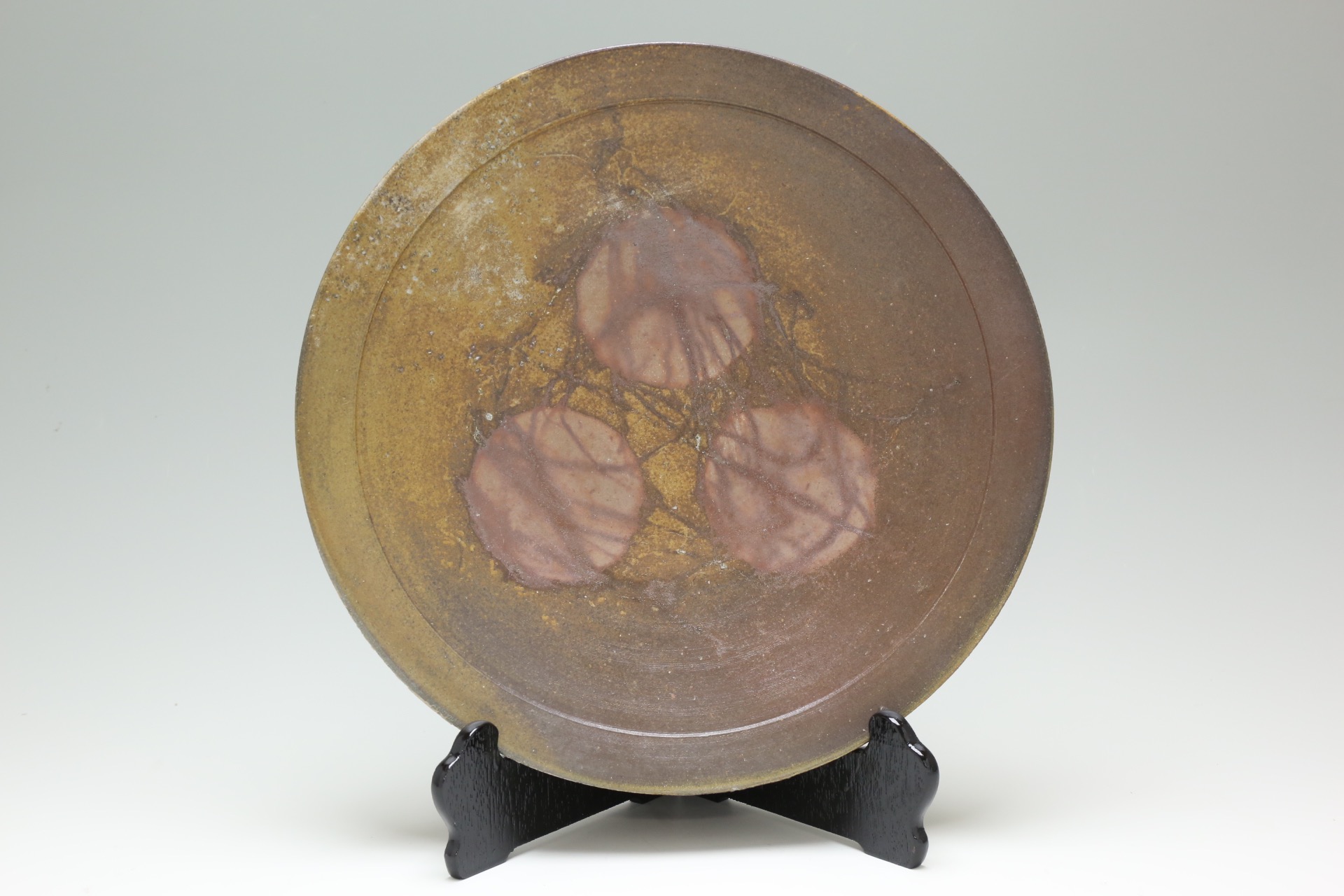 備前焼大皿 石田安弘氏作 [2Z-2354] | サークルワン商品情報