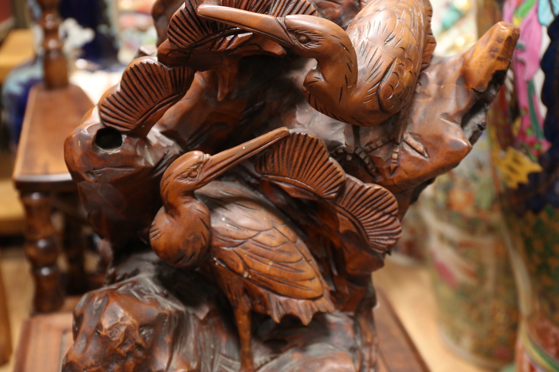 天然木の衝立 鶴 | サークルワン商品情報