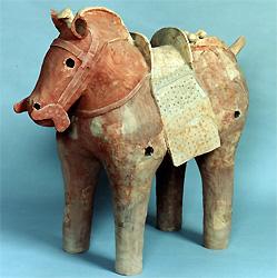 丸塚古墳出土馬型埴輪／相馬市公式ホームページ
