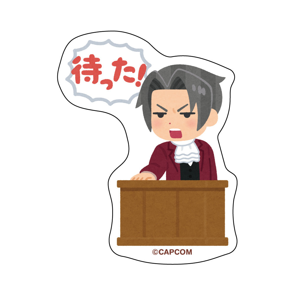 逆転裁判×いらすとや ダイカットステッカー / 御剣 怜侍| アニメ