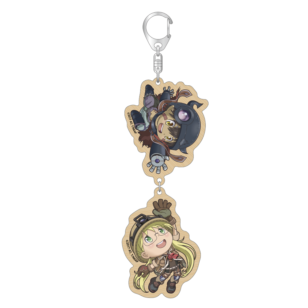 メイドインアビス つながるウッドキーホルダー【レグ＆リコver.】