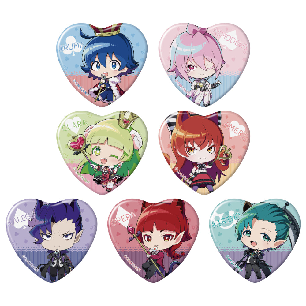 魔入りました！入間くん トレーディングハート缶バッジ TRUMPver.（BOX）