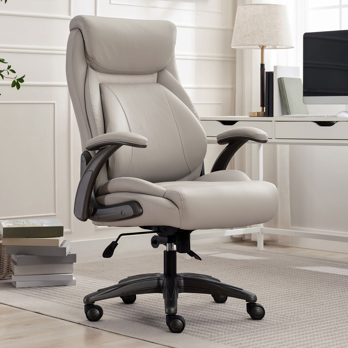 La-Z-Boy Air Lumbar Manager's Office Chair with Flip Up A