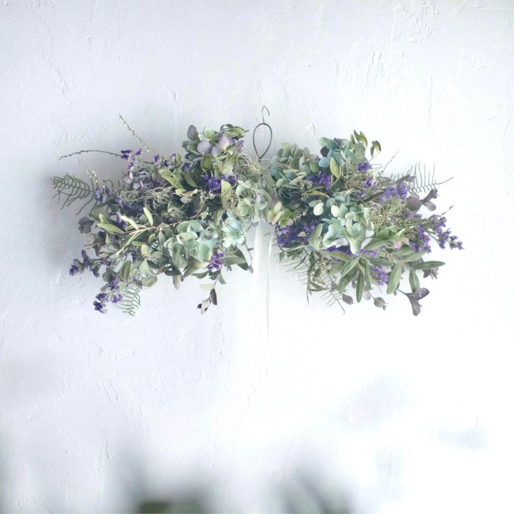 横長スワッグ L｜hydrangea（紫陽花） – 枯淡苑
