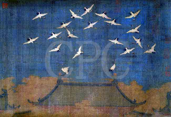 宋徽宗・瑞鶴図巻の写真なら、ストックフォトのシーピーシー・フォト