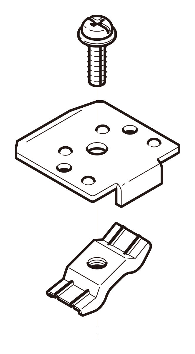Z-SNQRS2｜振止金具(内側用) 片側 HDZ製 – 電材Days