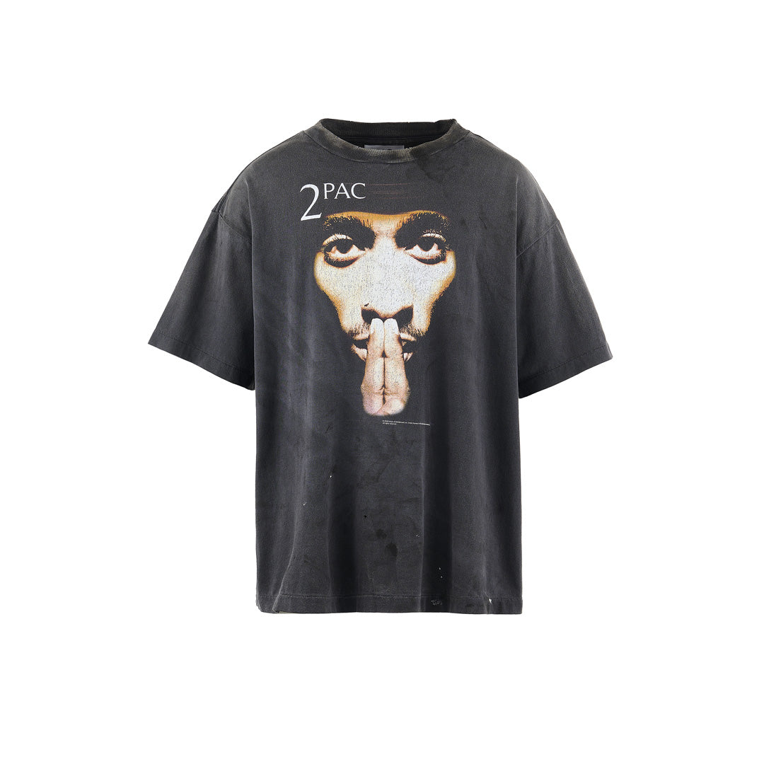 SAINT Mxxxxxx × 2PAC S/S TEE BLACK 2PAC SM-HR8-0000-C14 (SM-HR8