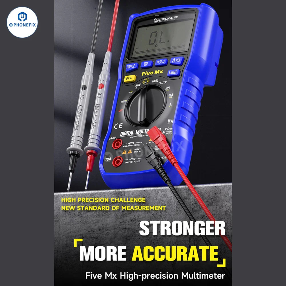 Mechanic Mini TD Five MX Digital Multimeter NCV Temp Measurement