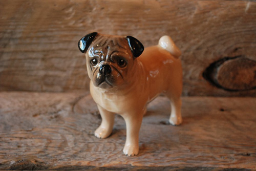 アンティーク パグの陶器