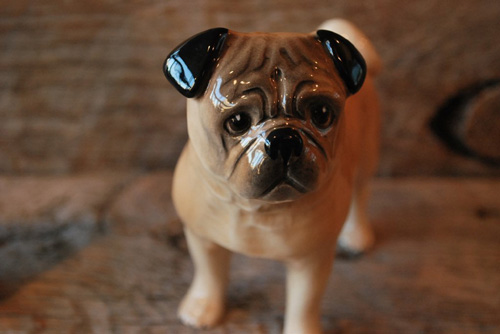 アンティーク パグの陶器