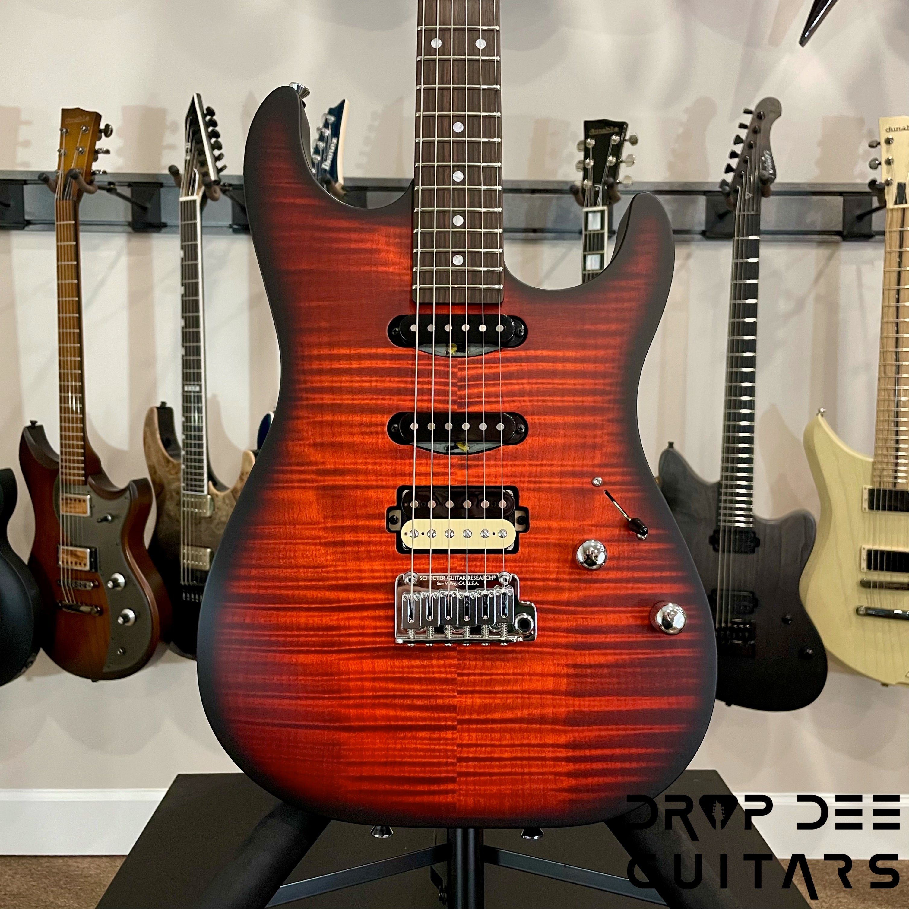 Schecter USA Custom Shop Sunset Custom-II HSS Electric Guitar w