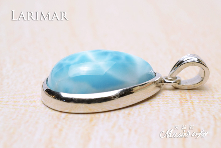 最高品質 ラリマーペンダントトップ一点物 シルバー925製