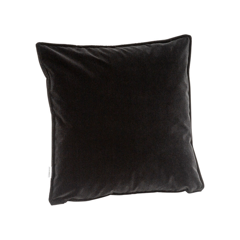 カリモク60 クッションカバー45×45cmモケットブラック（つまみ仕様