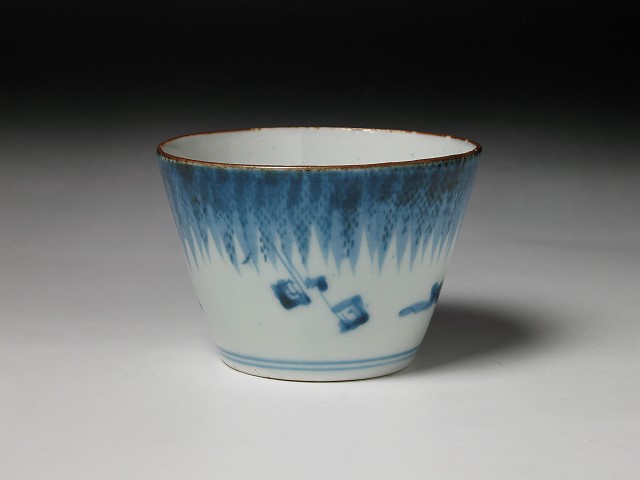 古美術 三樹 - 古伊万里 雨降雷文蕎麦猪口 | 古美術品専門サイト