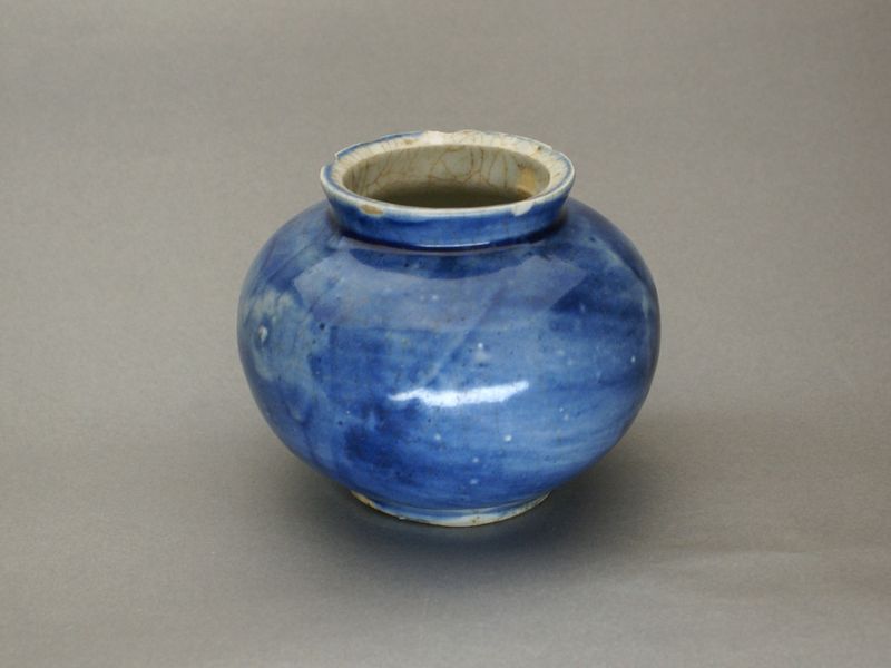 東中野 - 瑠璃地 壺 | 古美術品専門サイト fufufufu.com