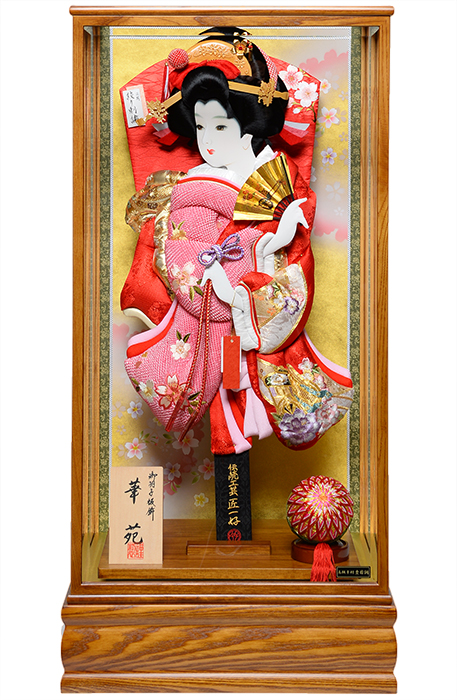 23号華苑：押絵振袖羽子板：匠一好｜人形の伏見屋