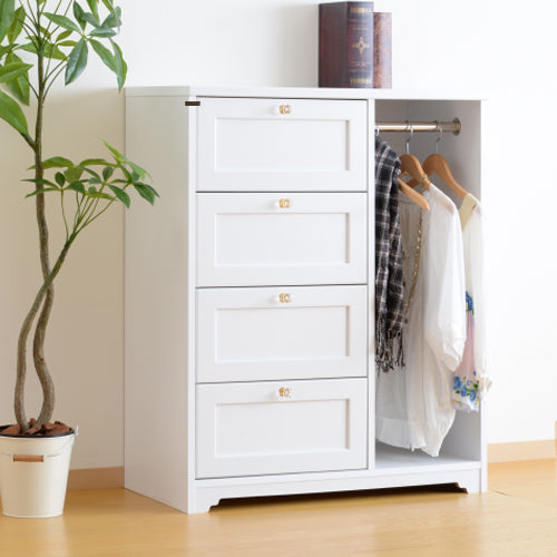 引き出し付きハンガーラック チェスト 引き出し タンス おしゃれ 佐藤