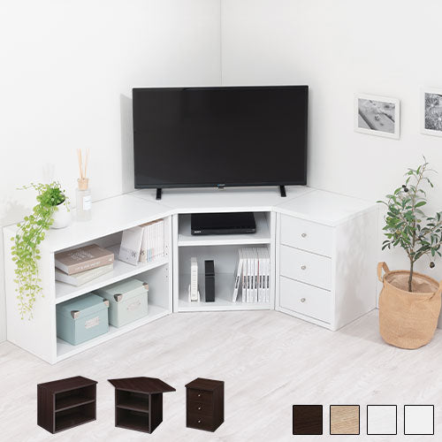 コーナーテレビ台3点セット テレビ台 コーナータイプ おしゃれ ぼん