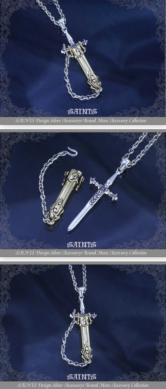 長渕剛さん着用モデル SAINTS Design 聖剣シルバーネックレス