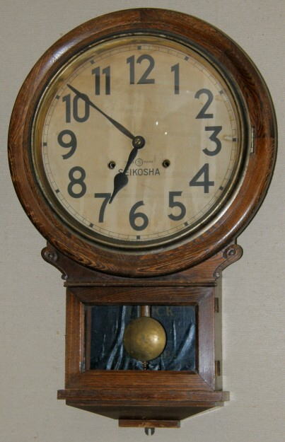 精工舎／12インチ頭丸掛け時計