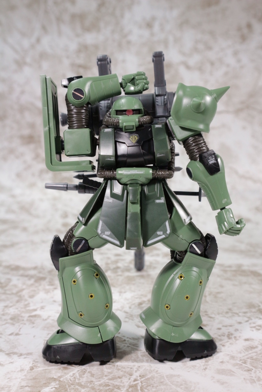 シマーモ's FULL REVIEW] HG 1/144 MS-06 ZAKU II + BIG GUN SET