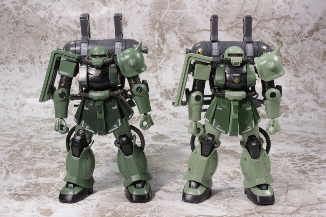 シマーモ's FULL REVIEW] HG 1/144 MS-06 ZAKU II + BIG GUN SET