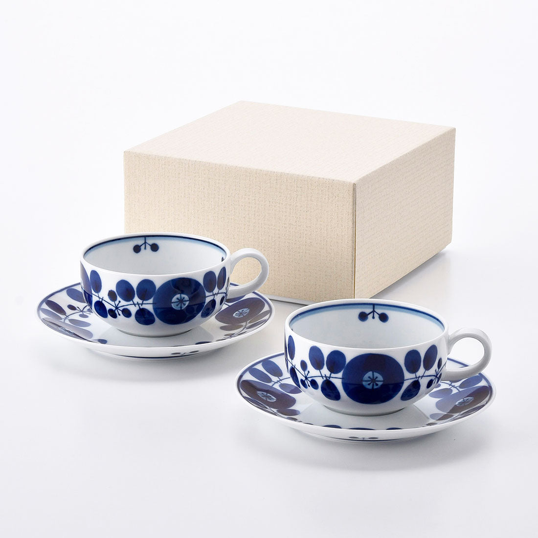 ギフト】ブルーム ティーカップ&ソーサー 2客セット | 白山陶器直営
