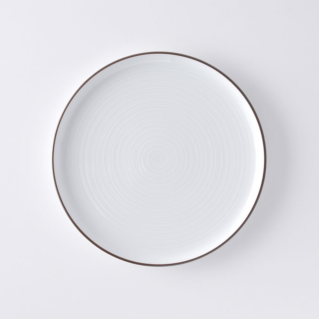 白磁千段 平皿8号 | 白山陶器直営オンラインストア